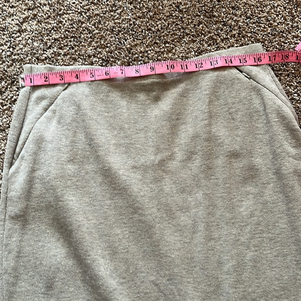 Vintage Liz Claiborne beige maxi A-line knit skirt 100% cotton Large - Picture 6 of 7